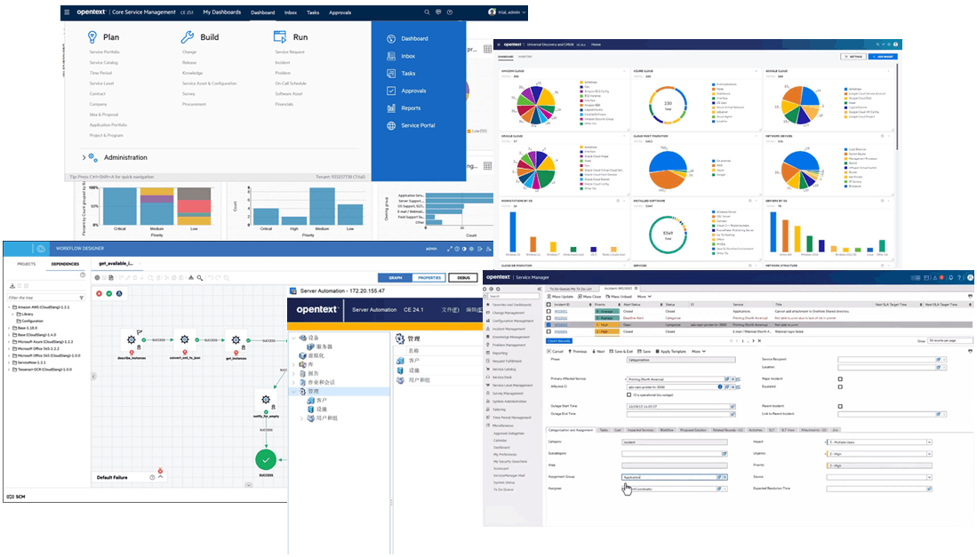 OpenText ITOM Products Overview - Monitoring, CMDB, Automation, Service Management
